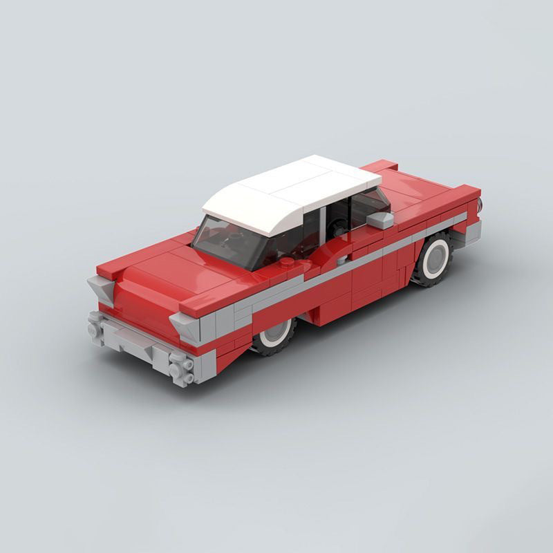 1957 chevrolet bel air building set | 6 studs wide | moc-36233 - 4