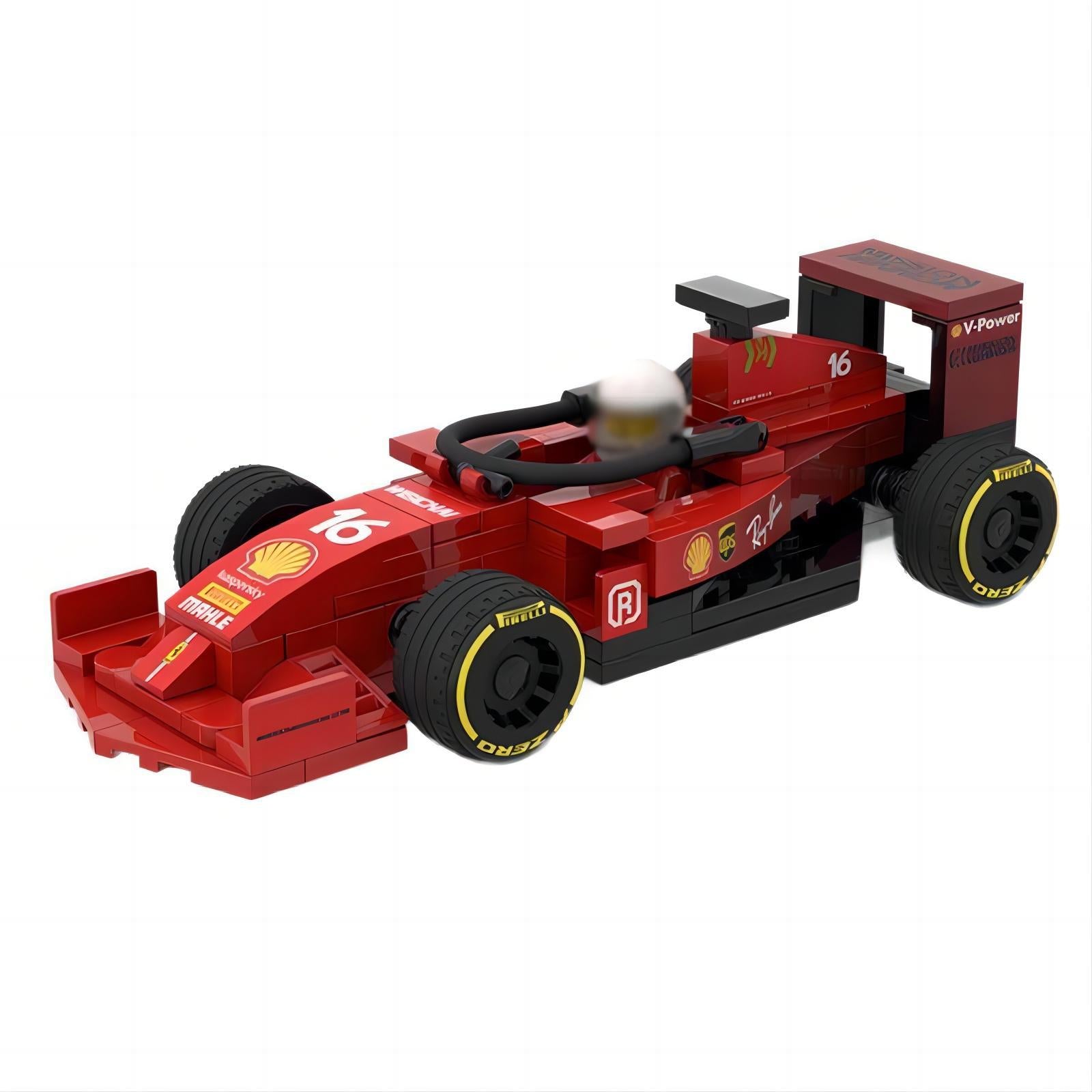 2021 ferrari sf21 formula one f1 car building set | moc-79235 - 4