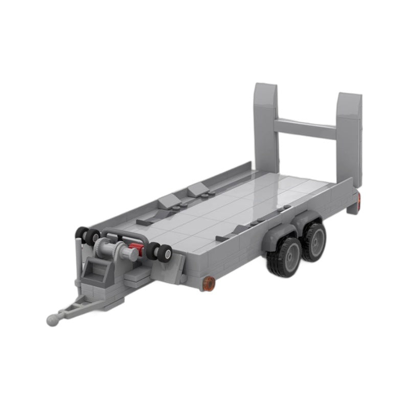 2021 ram 1500 trx with vehicle trailer building set | moc-158848 - 5