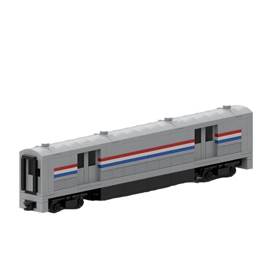 4-wide amtrak viewliner baggage coach building set | moc-171314 - 1