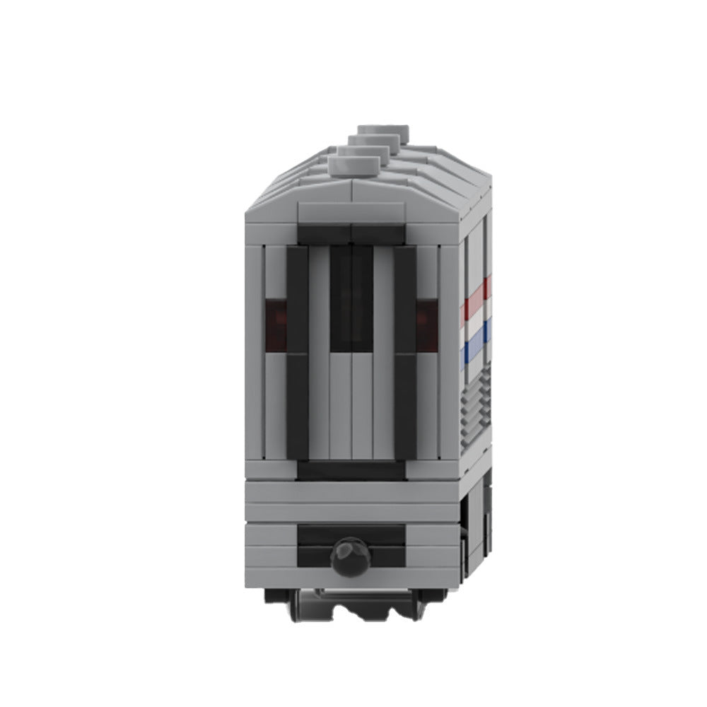 4-wide amtrak viewliner baggage coach building set | moc-171314 - 3