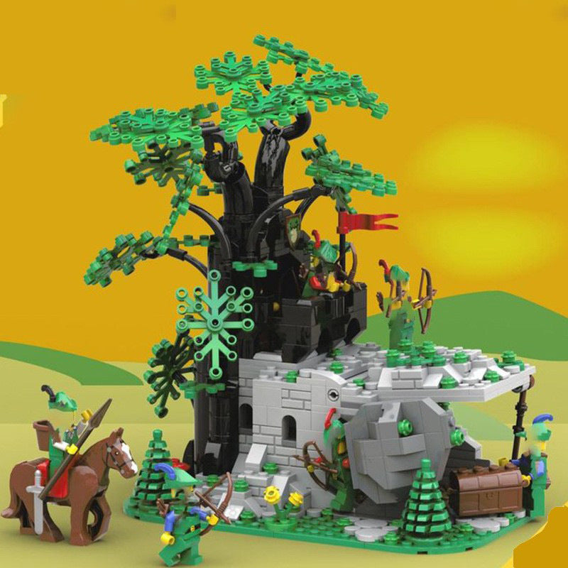 6066 camouflaged outpost remake building sets | moc-128713 - 1