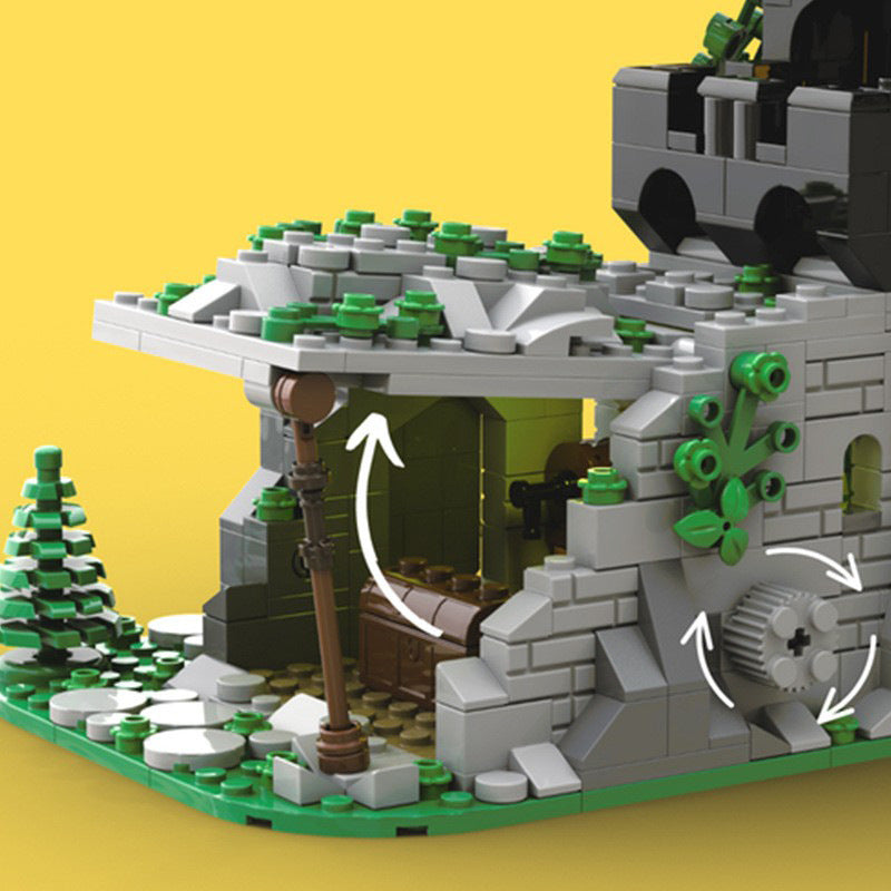 6066 camouflaged outpost remake building sets | moc-128713 - 2