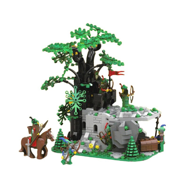 6066 camouflaged outpost remake building sets | moc-128713 - 4