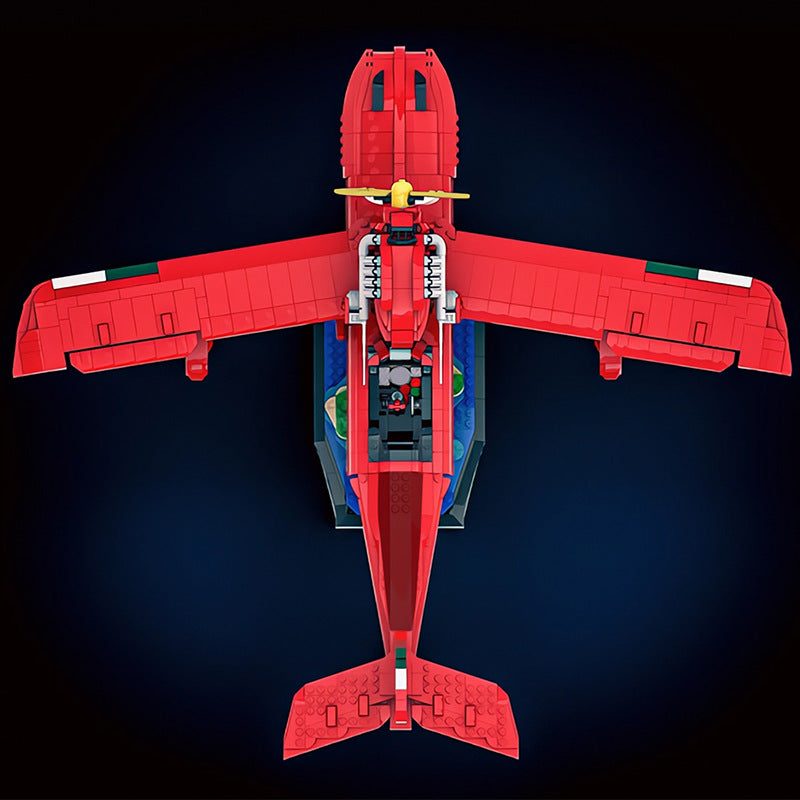 MOC-172829 Porco Rosso Savoia S.21 Folgore + Stand - Hayao Miyazaki - 4