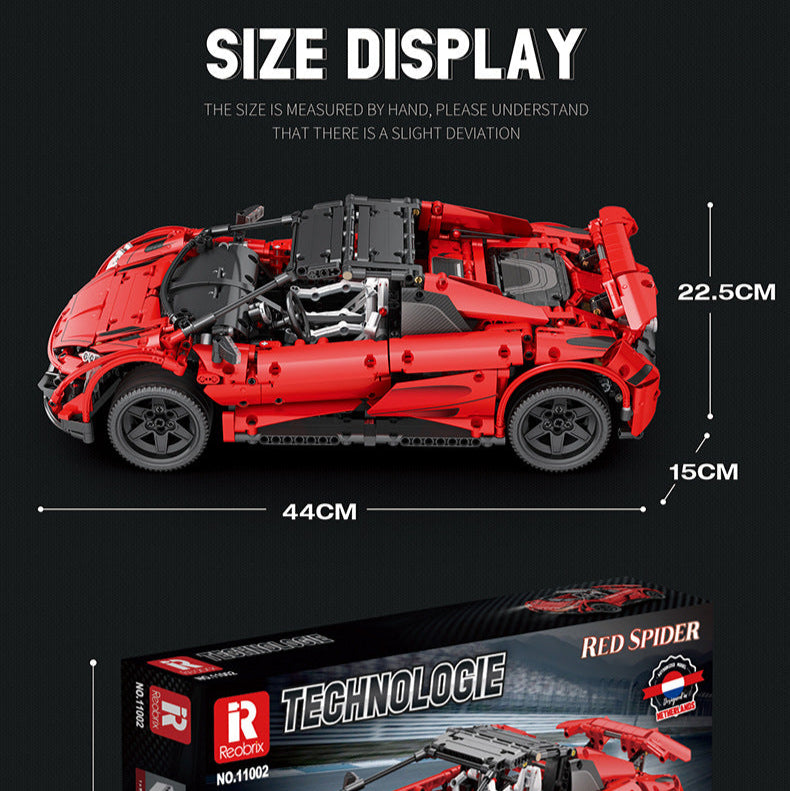 McLaren Spider 675LT Remote Control Building Block Set - Reobrix 11002