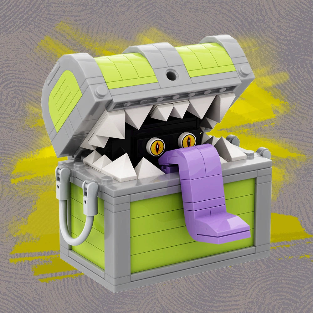Mimics Treasure Chest Monster Building Set | D&D | GoBricks
