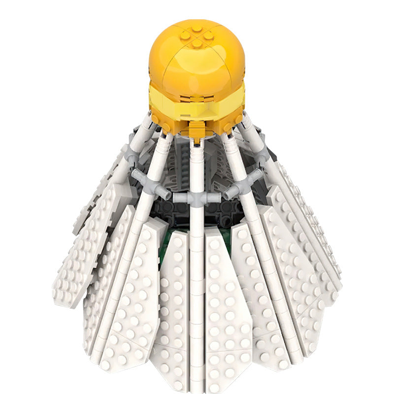 a giant shuttlecock building set | moc-118885 - 5