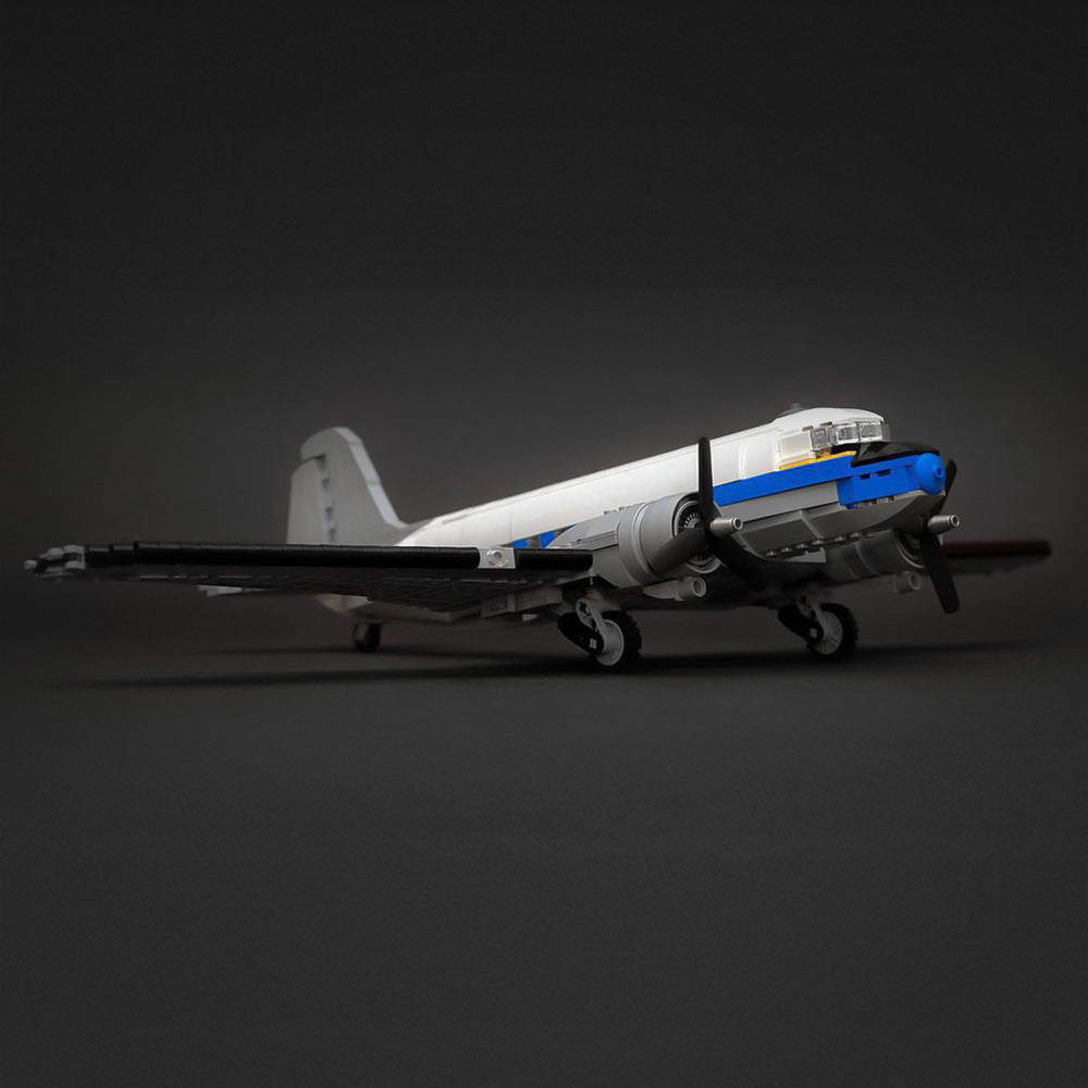 a04a douglas dc-3 lufthansa 1:50 building set | moc-132701 - 1