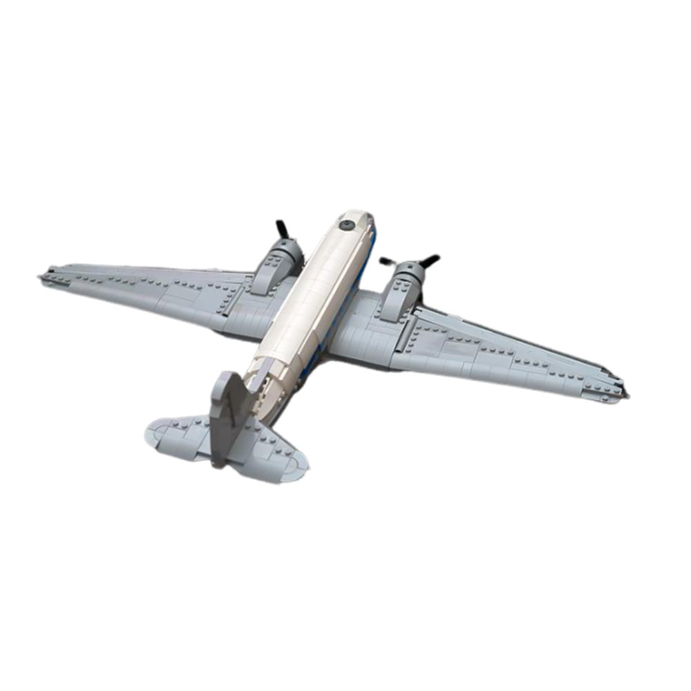 a04a douglas dc-3 lufthansa 1:50 building set | moc-132701 - 3