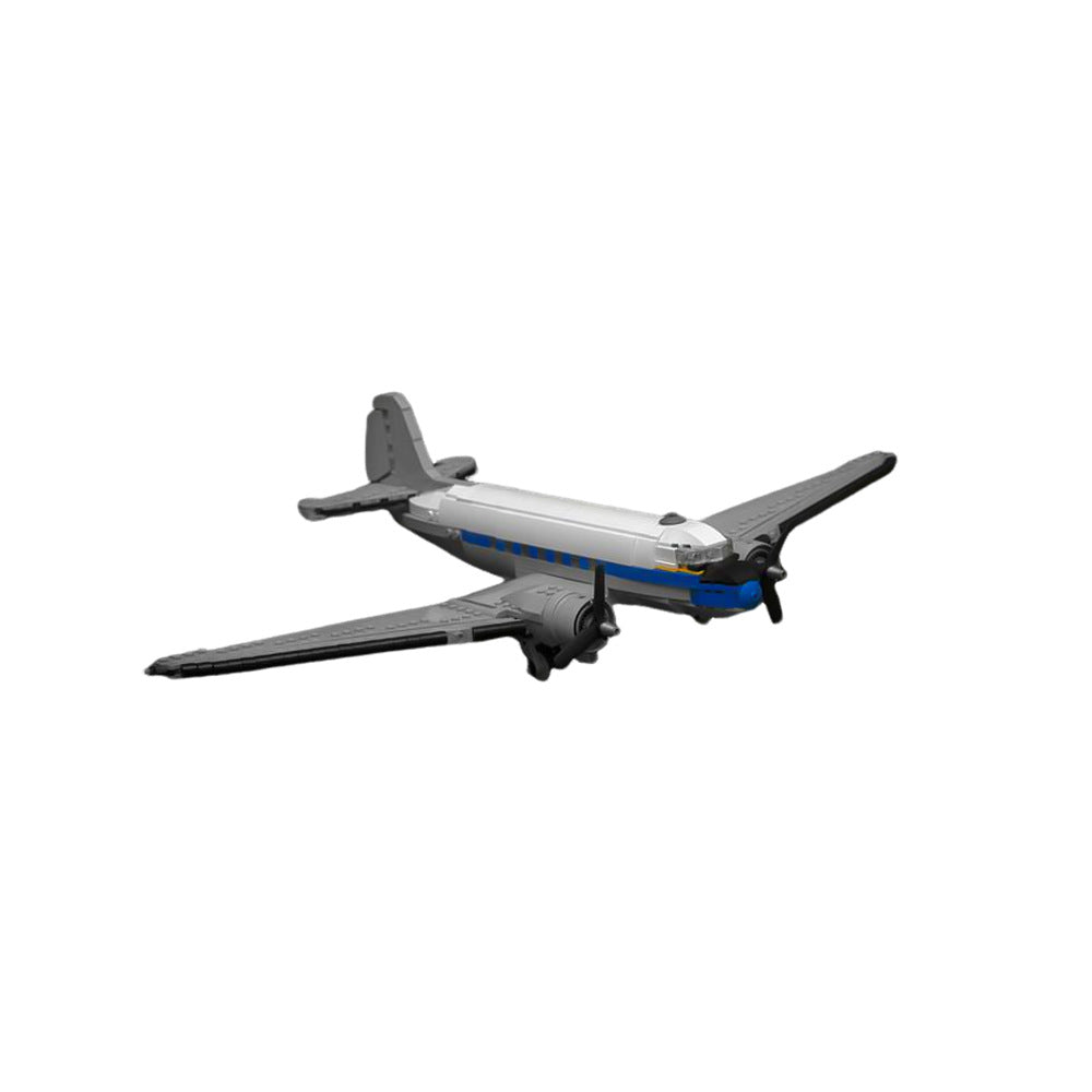 a04a douglas dc-3 lufthansa 1:50 building set | moc-132701 - 5