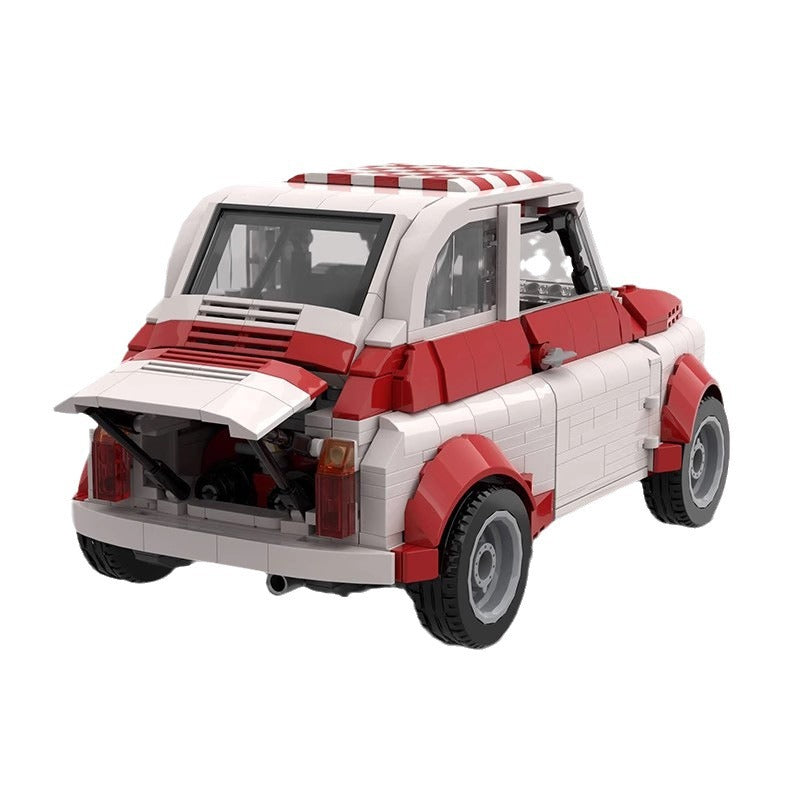 abarth 595 ss racing car building set | moc-94923 - 5