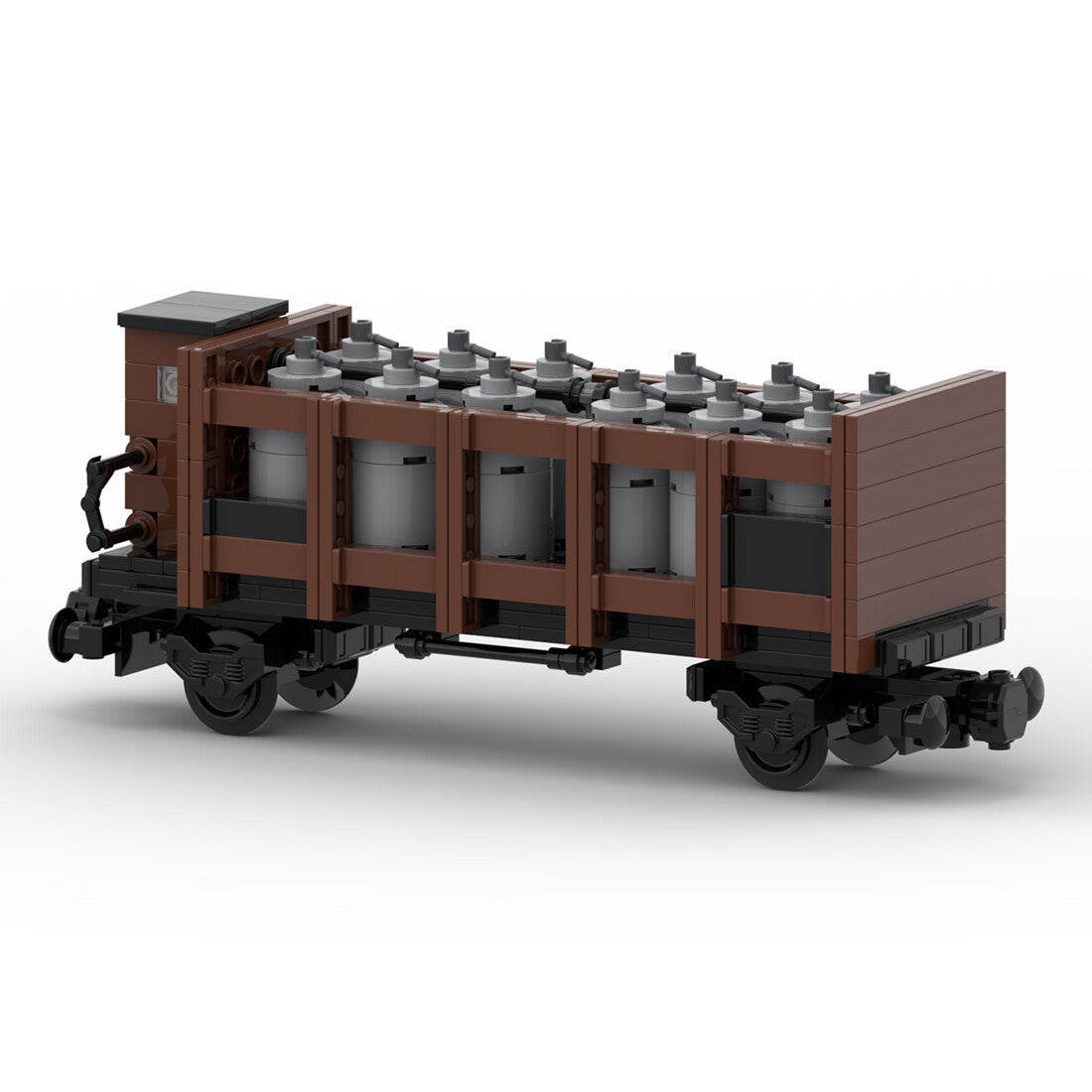 acid carrying wagon with brakeman's cab building set | moc-133884 - 3
