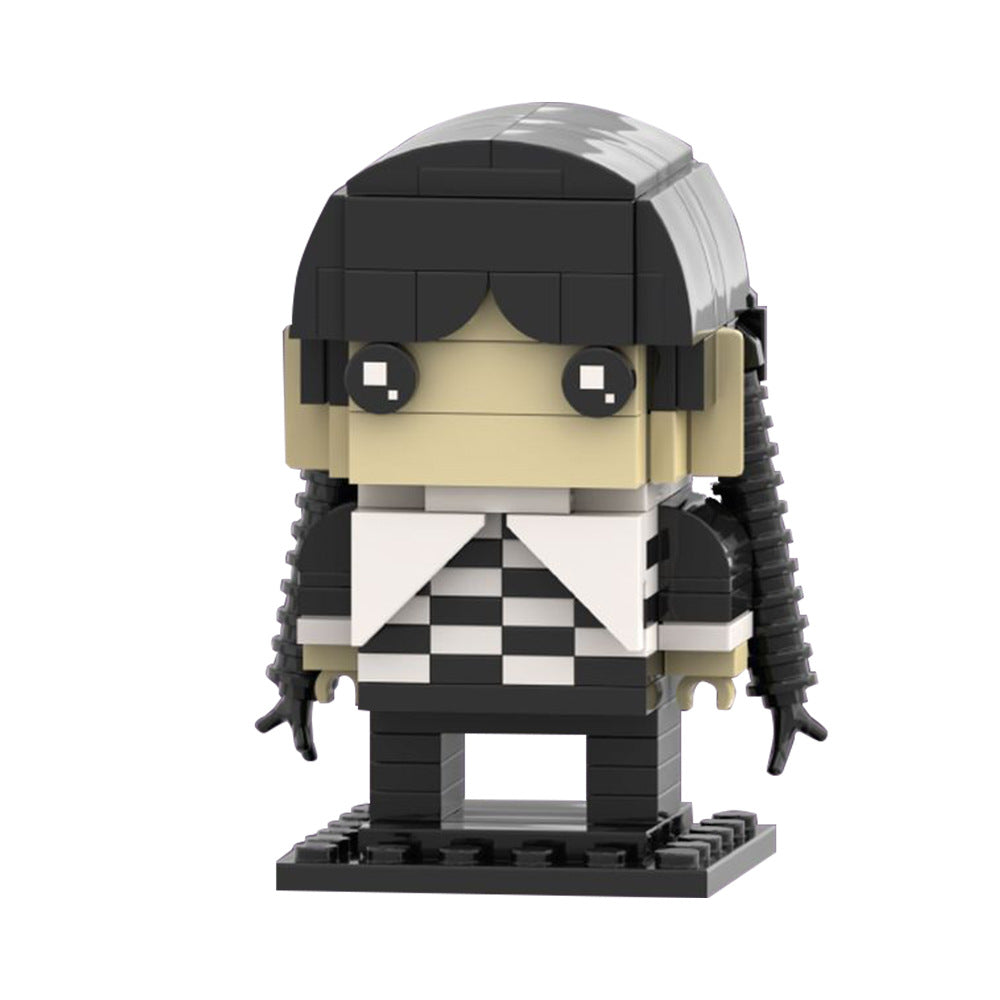 addams brickheadz | wednesday | moc-134893 - 2