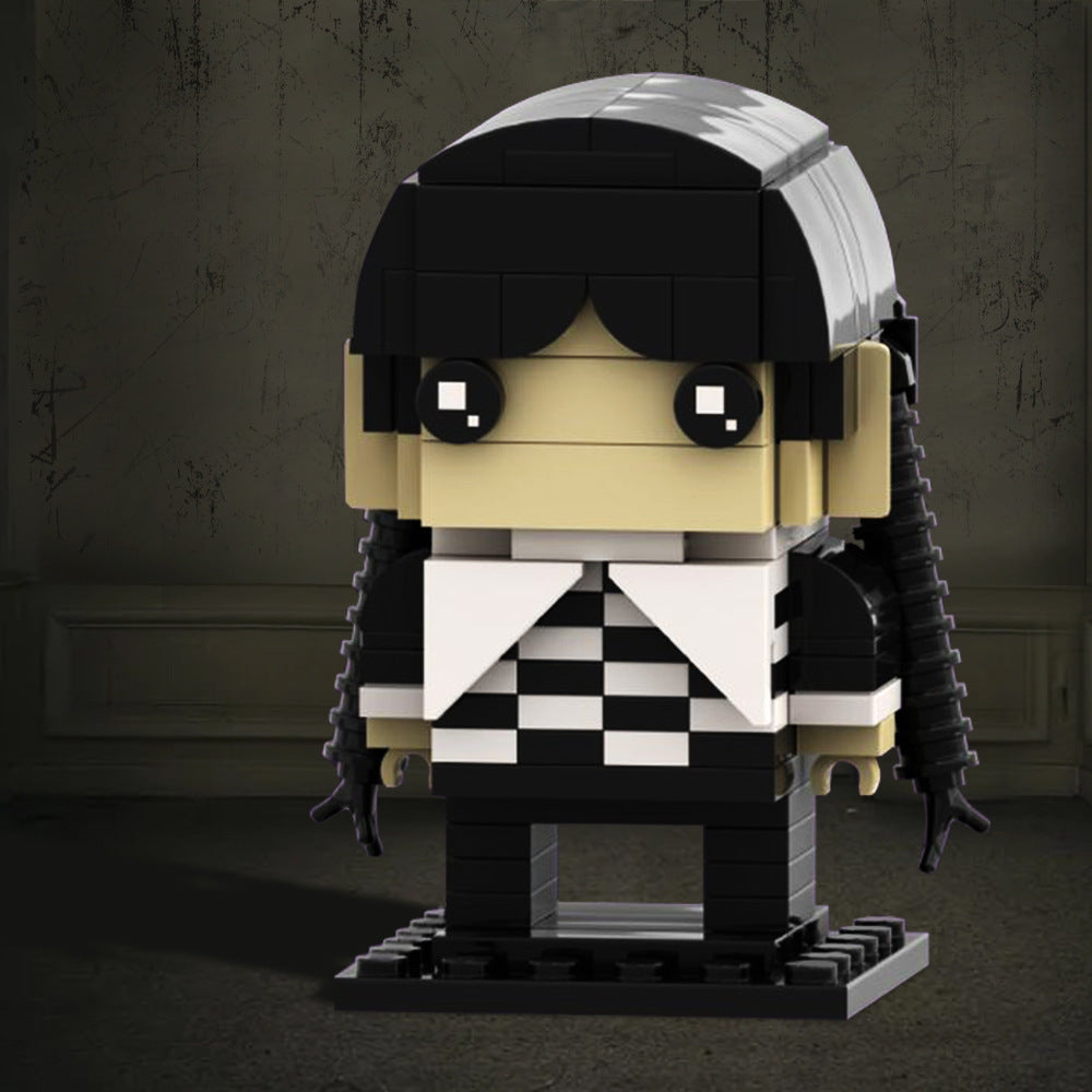 addams brickheadz | wednesday | moc-134893 - 3