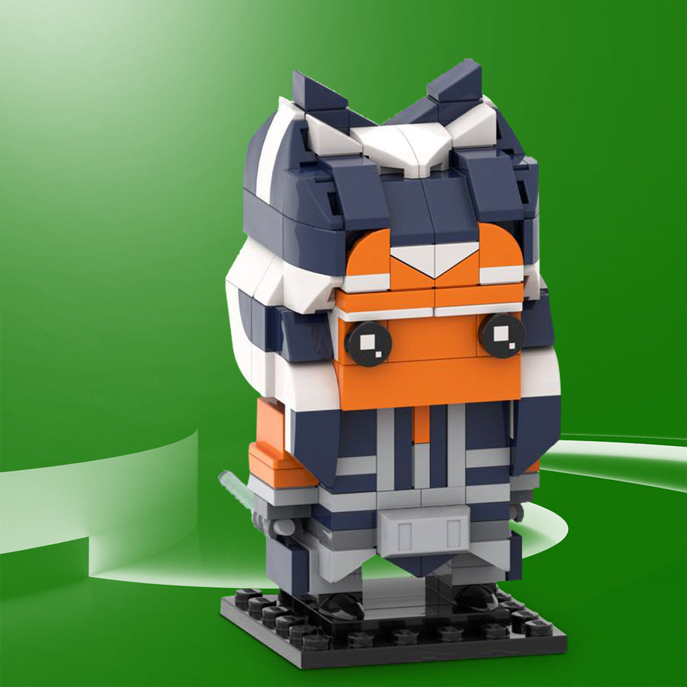 ahsoka tano moc brickheadz | star wars | moc-46440 - 1