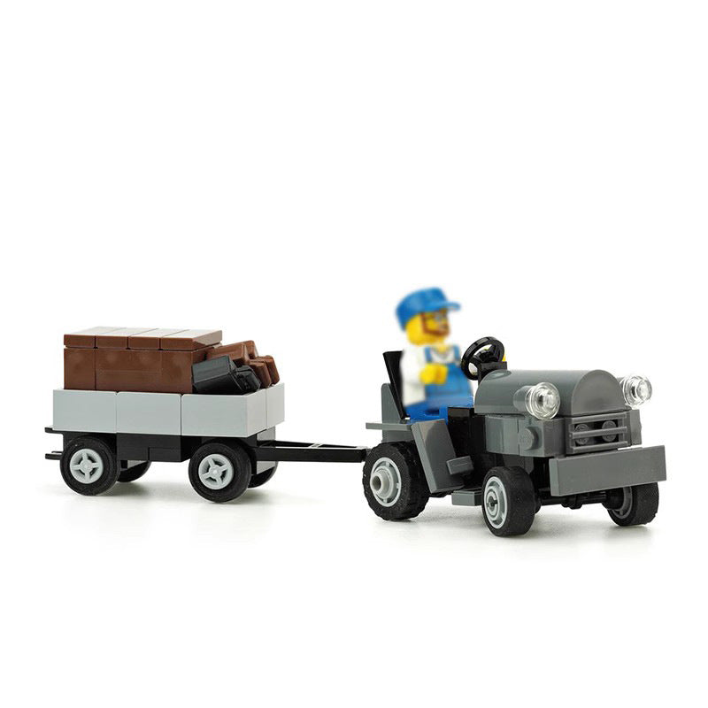 aircraft tow tractor building set | moc-10031 - 1