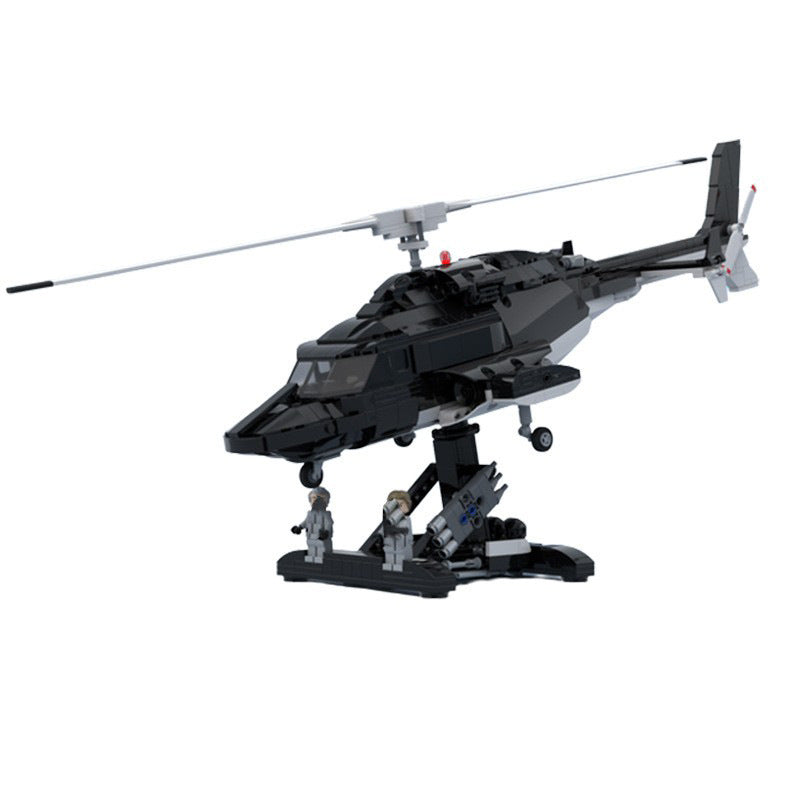 airwolf bell 222 helicopter building set | moc-149250 - 5