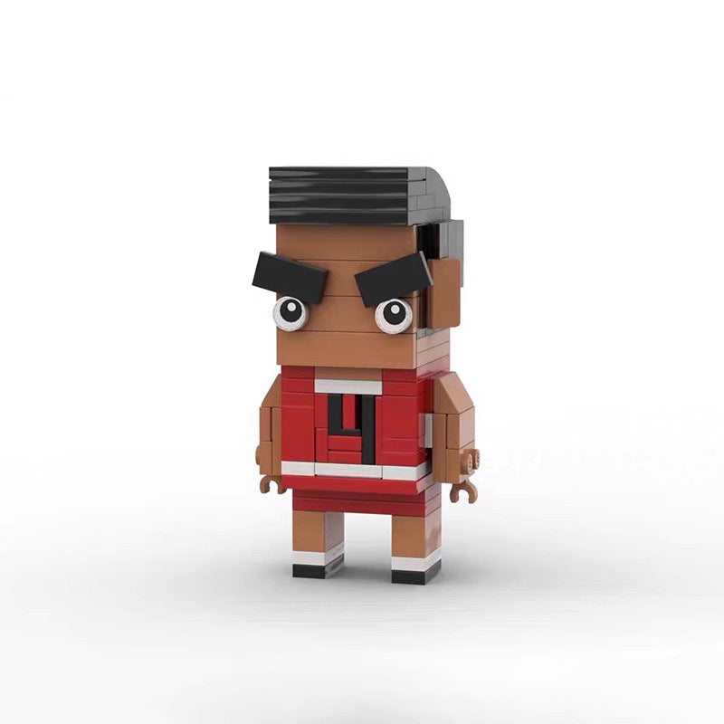 akagi takenori brickheadz building set | lego-compatible slam dunk moc - 3