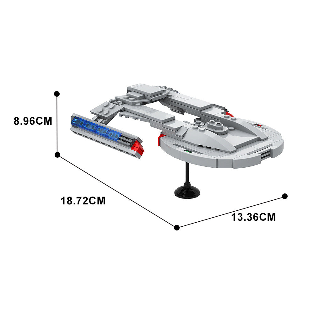 akira class starship building set | star trek | moc-105250 - 4
