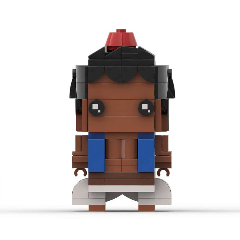 aladdin brickheadz building set | moc arabian nights | lego-compatible - 5