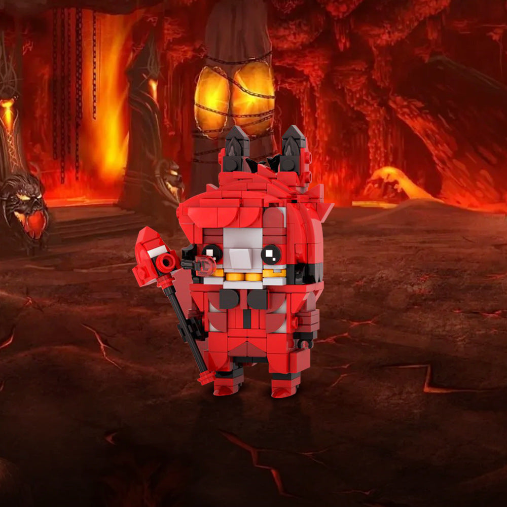 alastor brickheadz lego moc | hazbin hotel | moc-185208 - 1