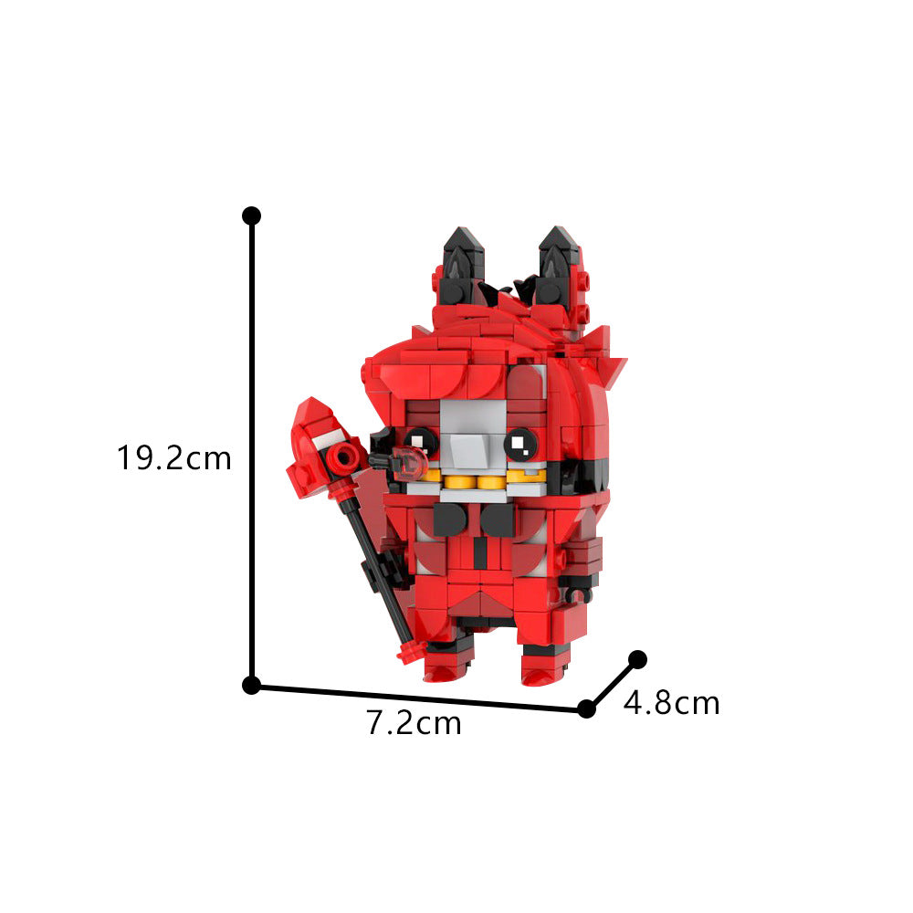 alastor brickheadz lego moc | hazbin hotel | moc-185208 - 3