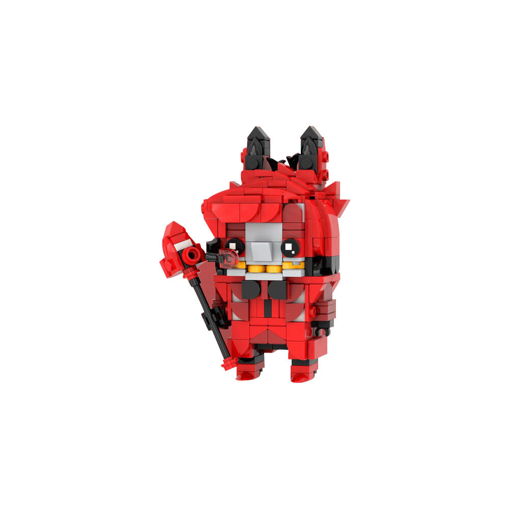 alastor brickheadz lego moc | hazbin hotel | moc-185208 - 5