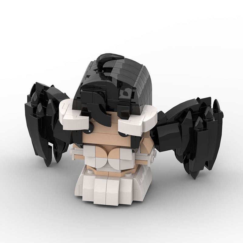 albedo brickheadz anime building kit | overlord moc | 298 pcs - 2