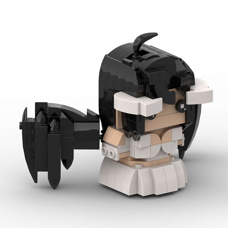 albedo brickheadz anime building kit | overlord moc | 298 pcs - 3
