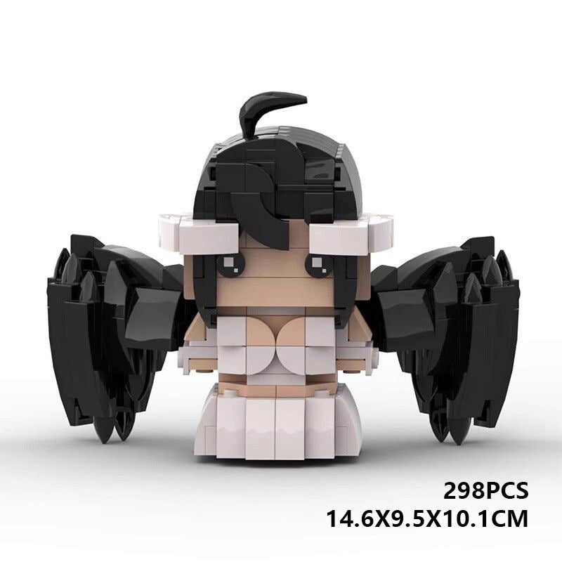 albedo brickheadz anime building kit | overlord moc | 298 pcs - 5