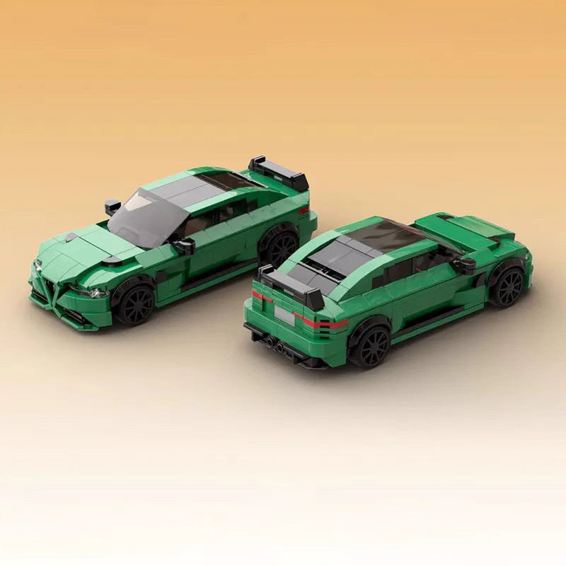 alfa romeo giulia gtam building set - gulf livery | moc-109253 - 1