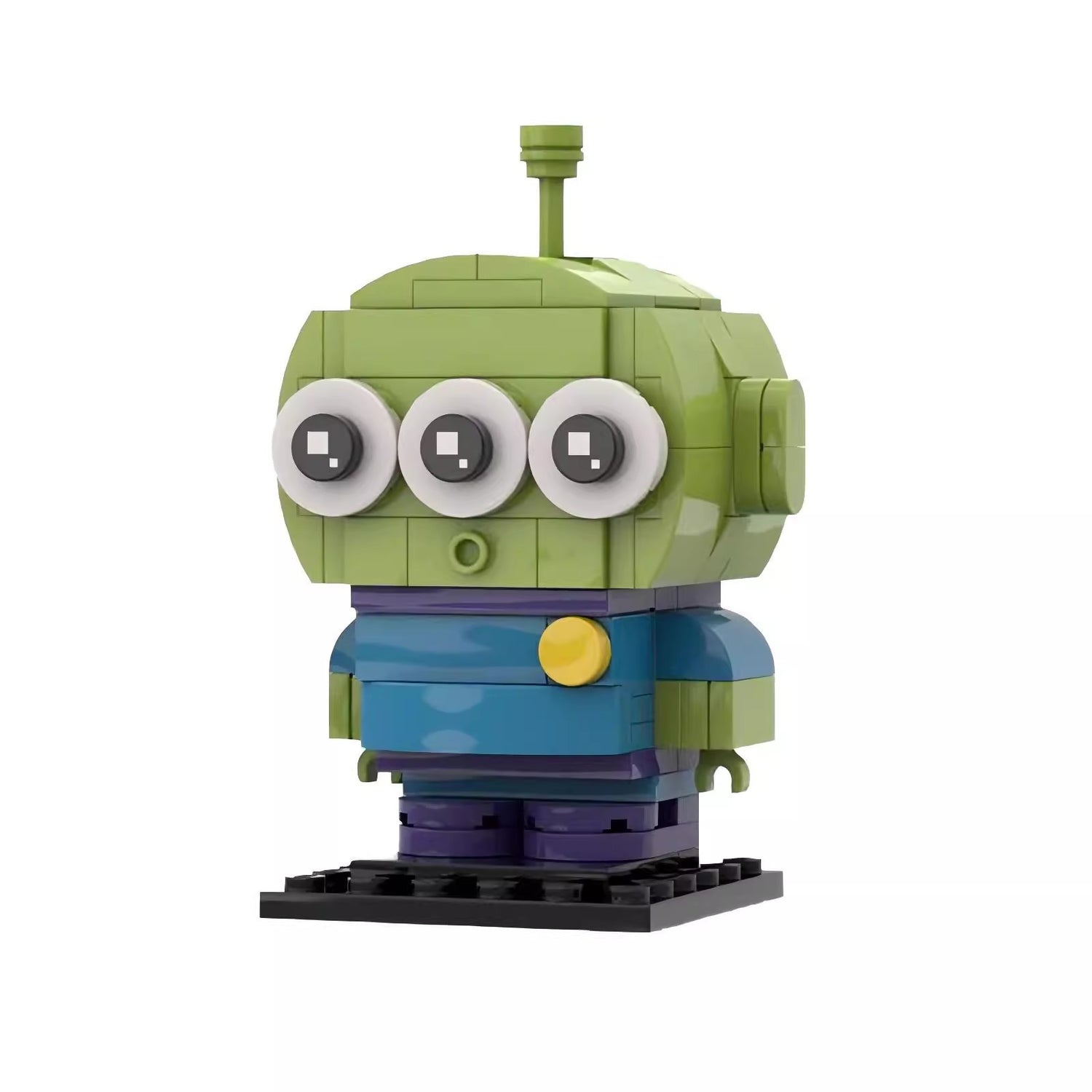 alien brickheadz moc building set | toy story | lego compatible - 3