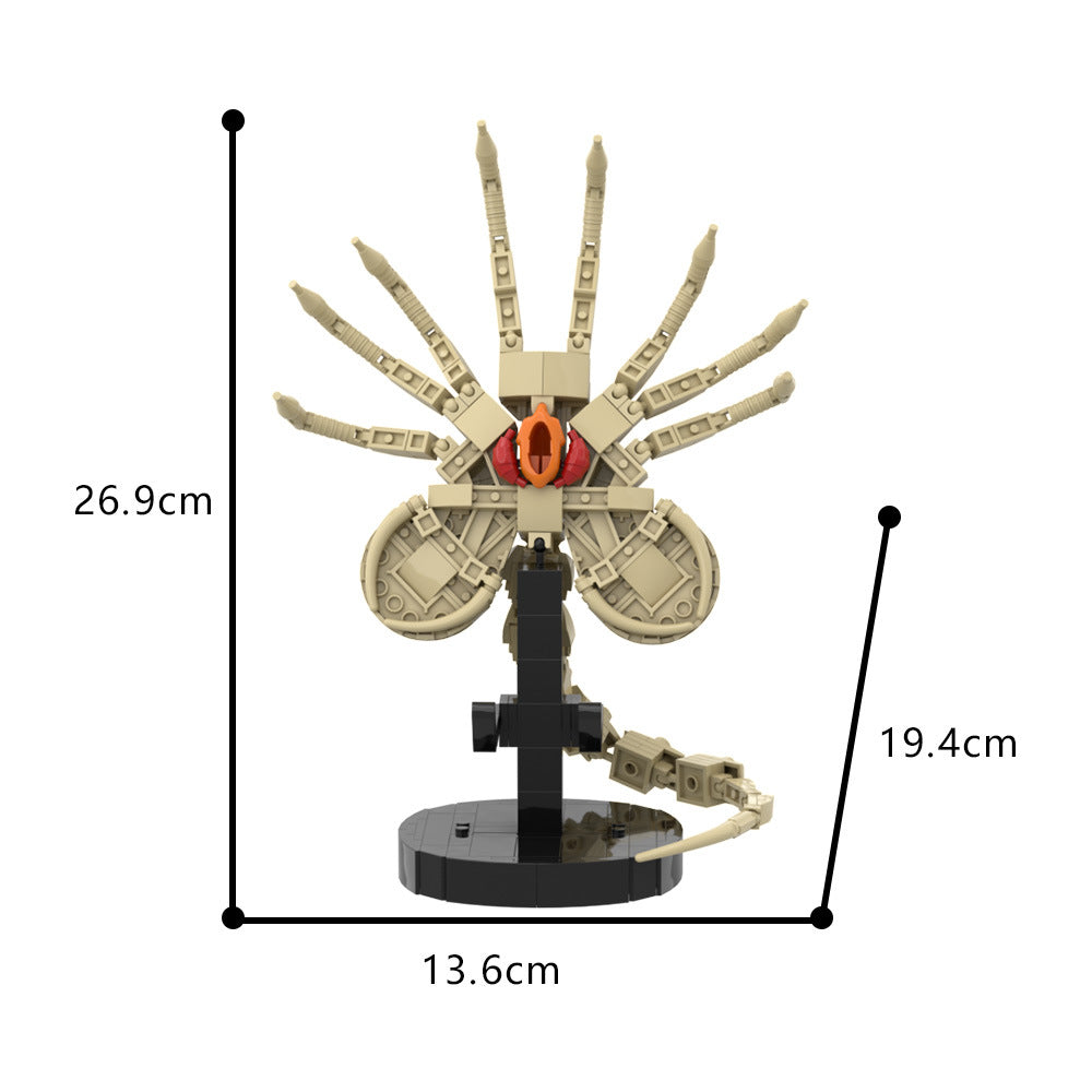 aliens facehugger moc building set - 4
