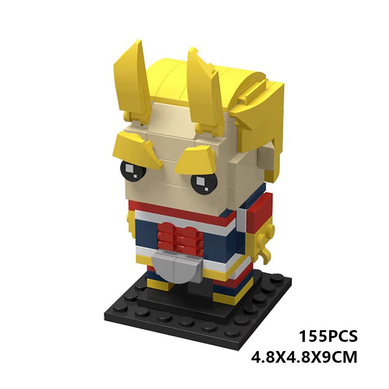 all might brickheadz building set | my hero academia - 2