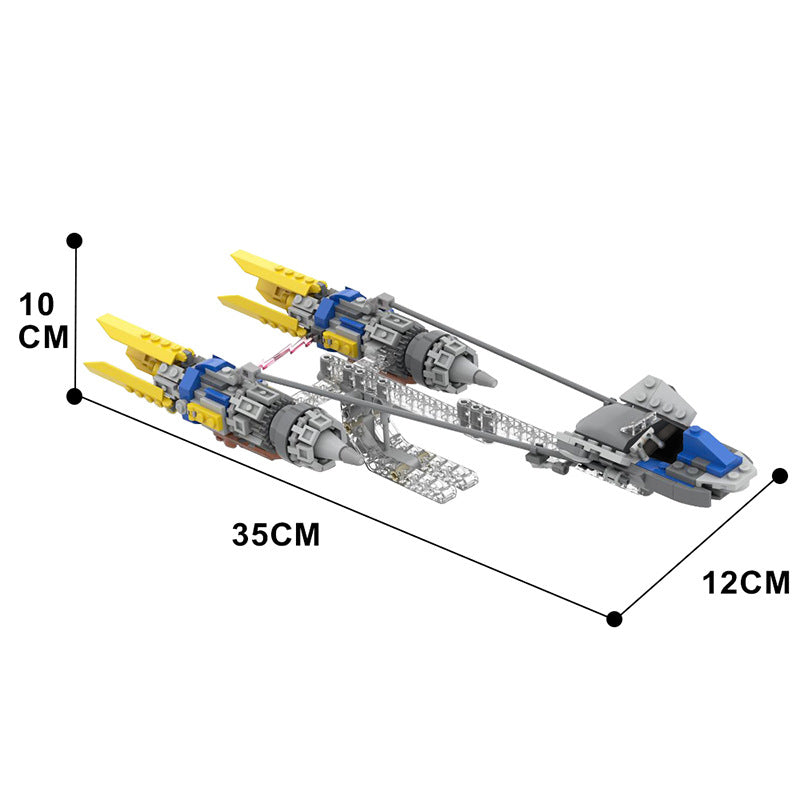 anakin’s podracer set 75258 mod | star wars | moc-56916 - 4