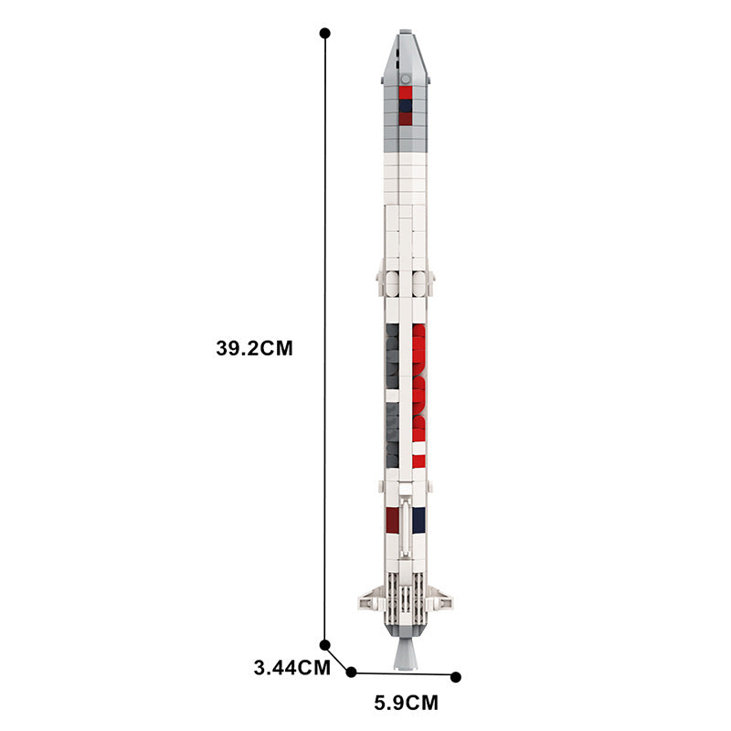 angara 1.2 rocket building set - 1:110 scale | moc-131511 - 4