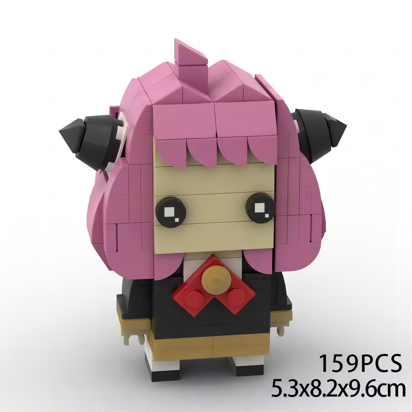 anya brickheadz building set | spy x family moc | lego-compatible - 1