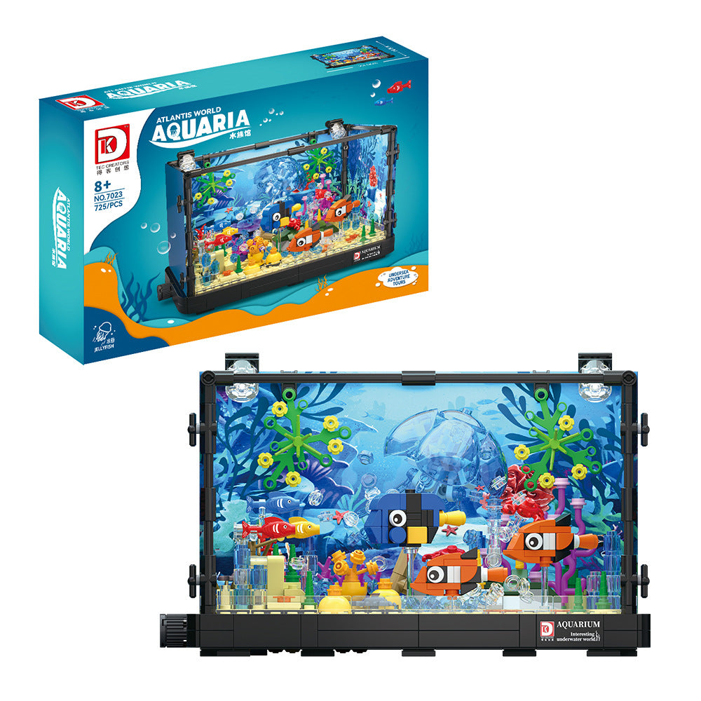 aquarium jellyfish with light - atlantis world 725 pcs | dk 7023 - 5