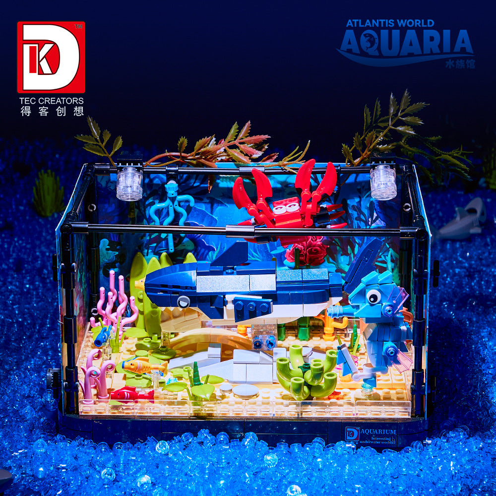 aquarium series shark tank - 648 pcs | dk 7020 - 3