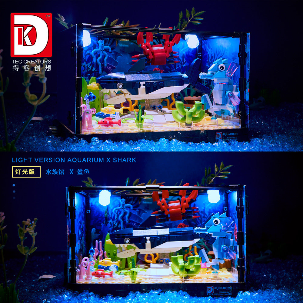 aquarium series shark tank - 648 pcs | dk 7020 - 4