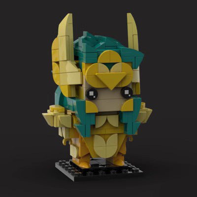 aquarius no camus brickheadz building set | saint seiya | moc-96095 - 3