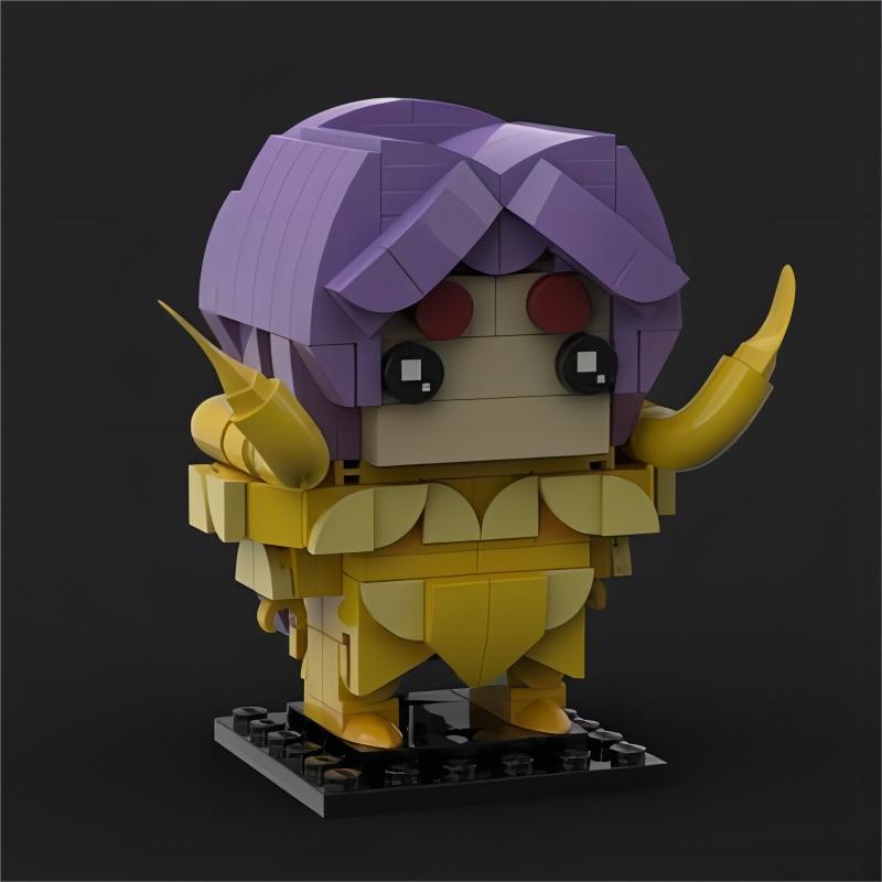 aries no mu brickheadz building set | saint seiya | moc-93984 - 1