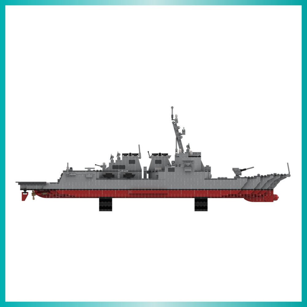 arleigh burke class guided missile destroyer building set | flight ii a | moc-125117 - 4