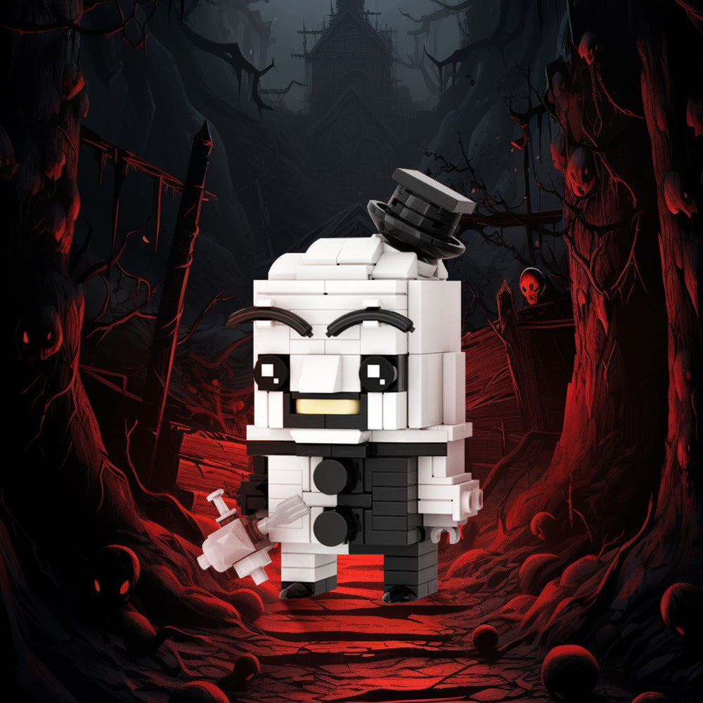 art the clown brickheadz lego moc |  terrifier | moc-200246 - 1