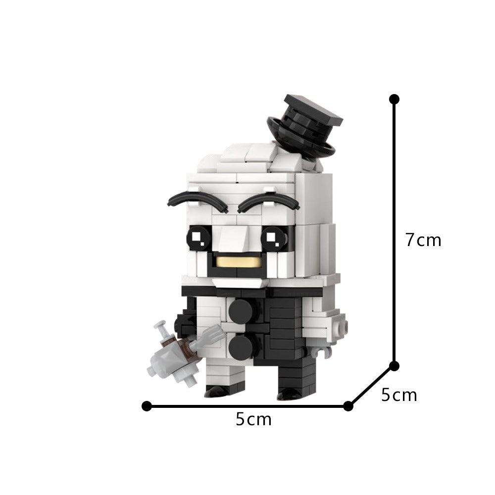 art the clown brickheadz lego moc |  terrifier | moc-200246 - 3