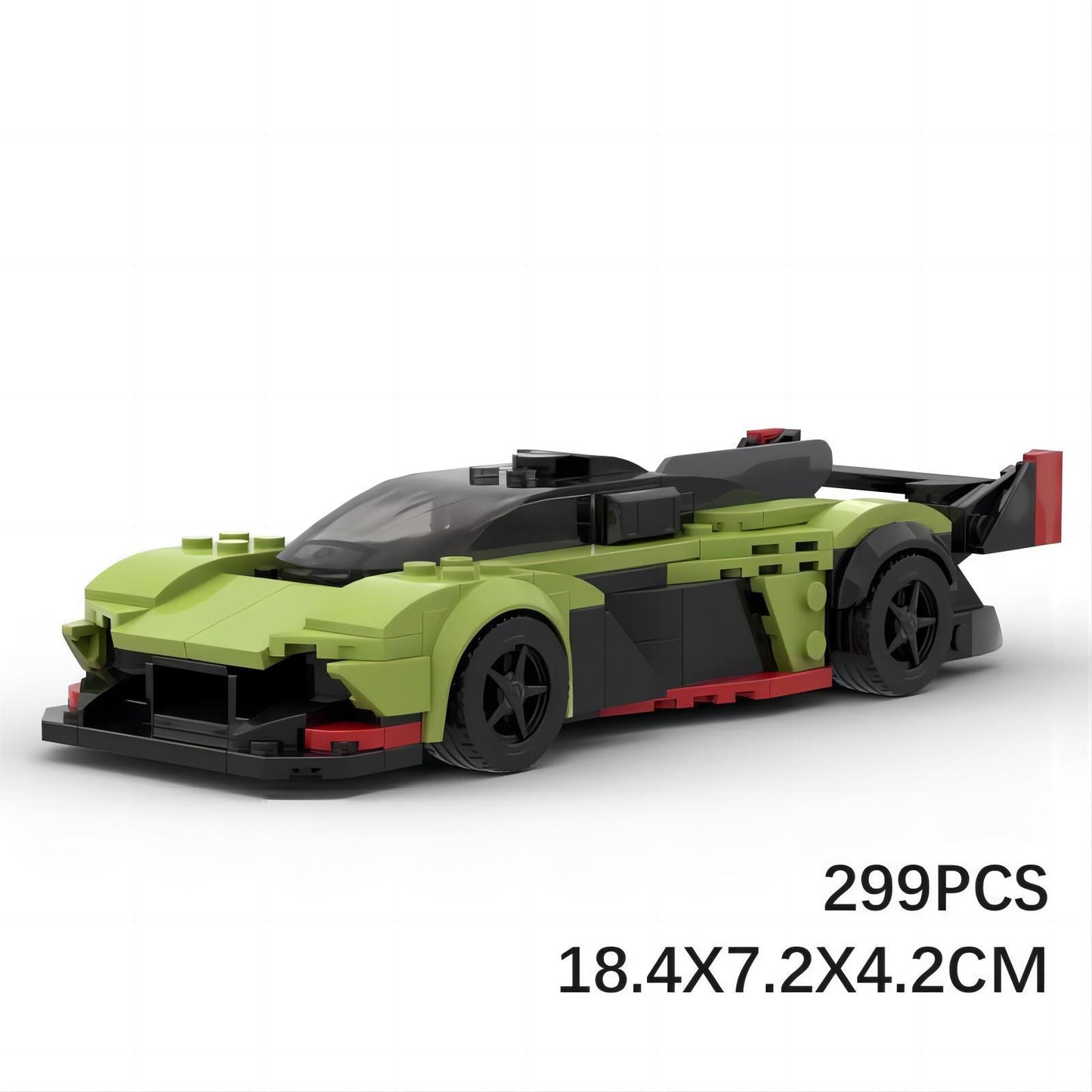 aston martin valkyrie amr pro 8-wide building sets | moc-76115 - 6