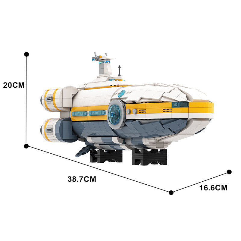 aurora spaceship building set from game subnautica - 4