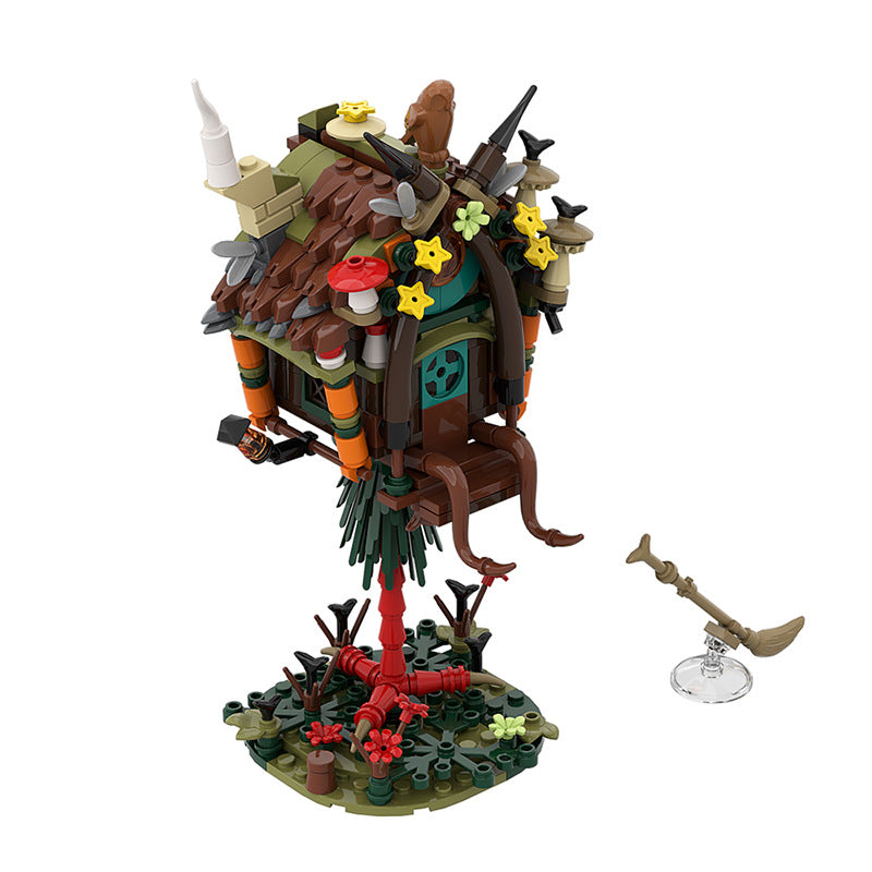baba yaga hut building set | moc-128416 - 4