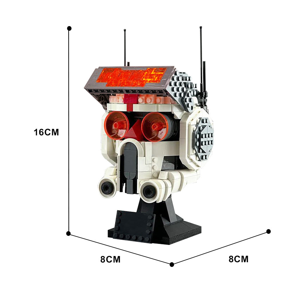 bad batch helmet tech building set | star wars | moc-142590 - 4